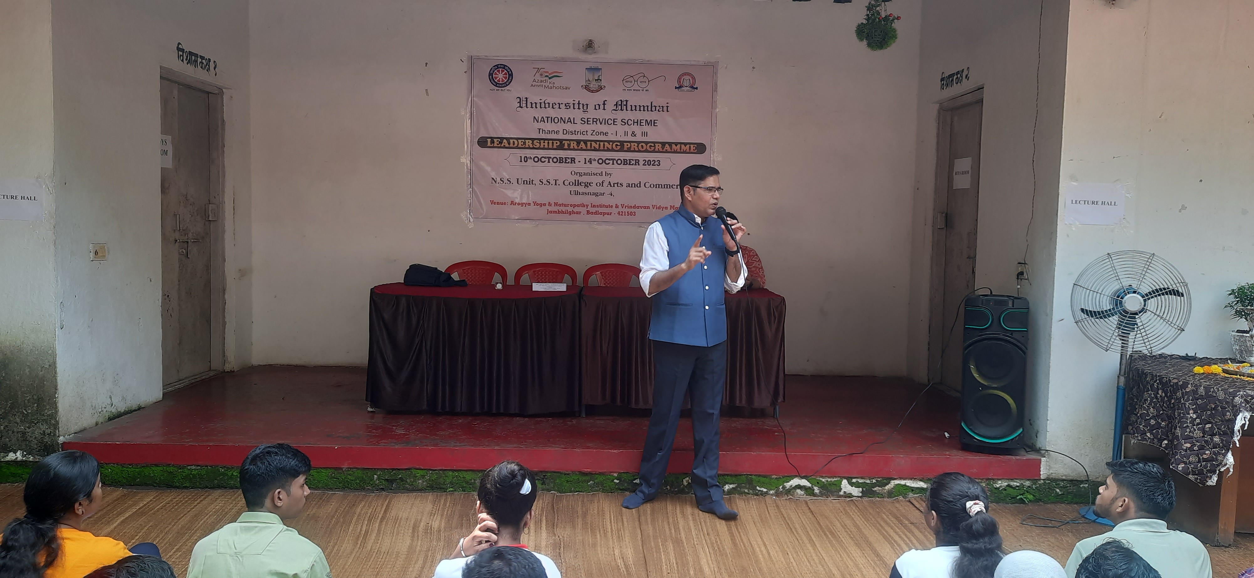 Jivansha Foundation youth volunteers and leadership assembly at University of Mumbai NSS Programme